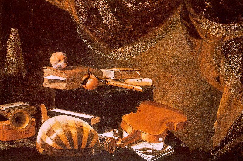 Evaristo Baschenis Still Life with Musical Instruments_a Germany oil painting art